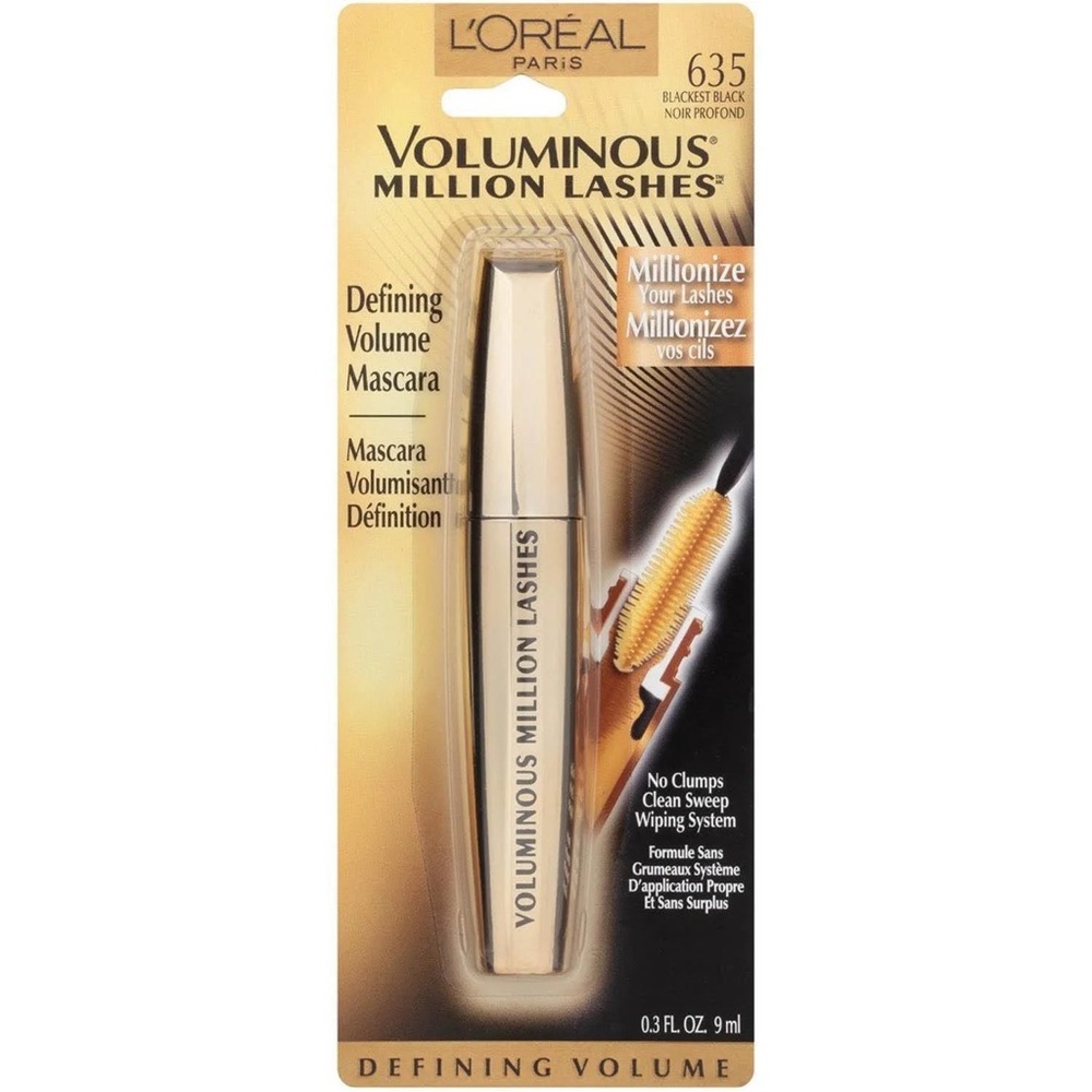 L'Oreal Voluminous Million Lashes Mascara - Black Brown